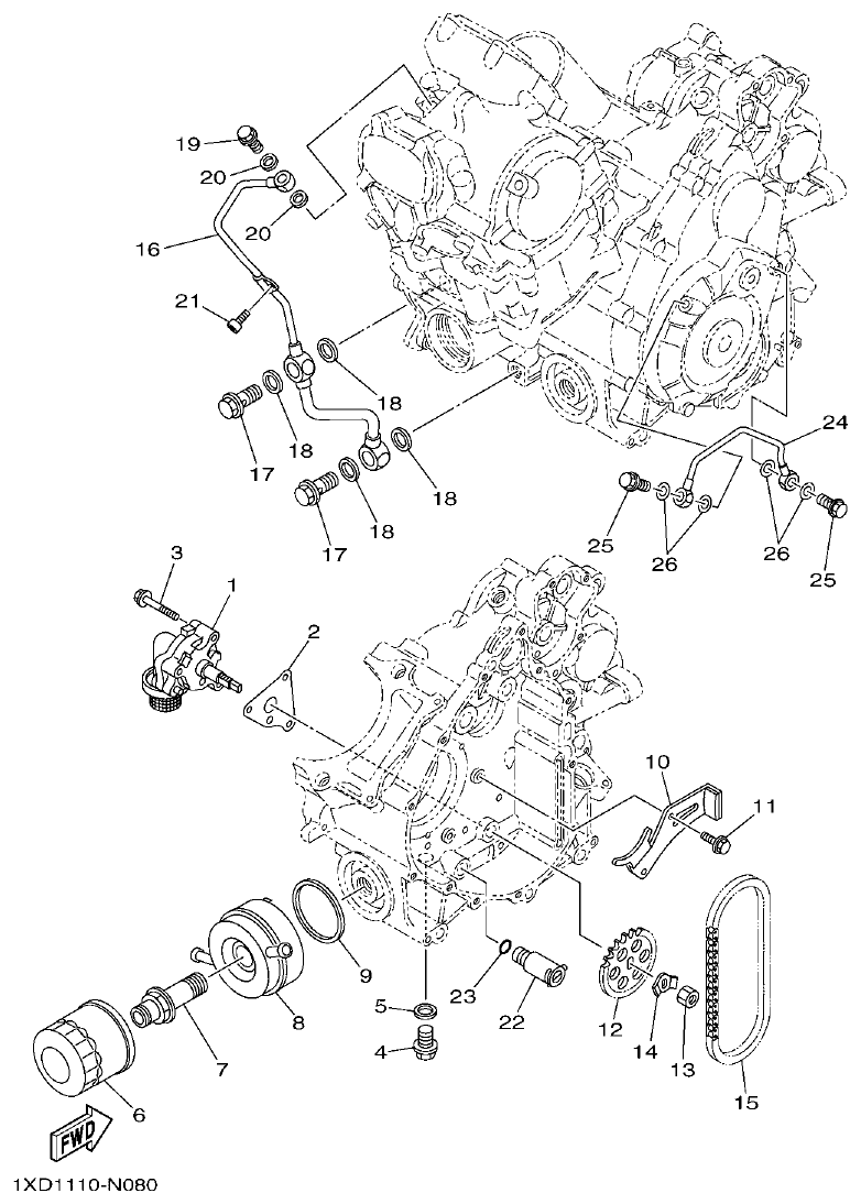 Yamaha VIKING1XP9_2014 OIL PUMP parts diagram